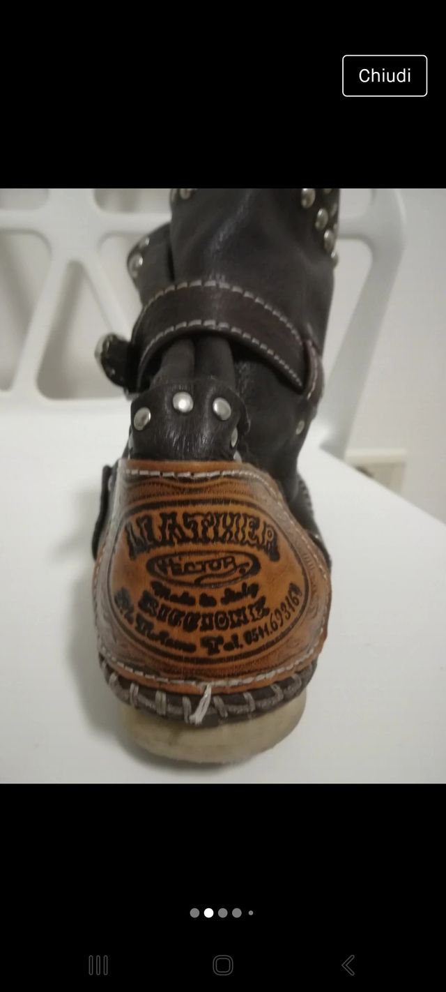 Indianini pelle cucita a mano