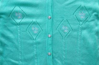 Chaqueta vintage flores bordadas