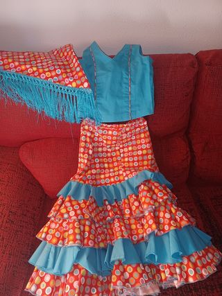 traje de niña de flamenca