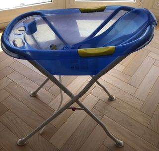 Bañera bebé con soporte y desagüe