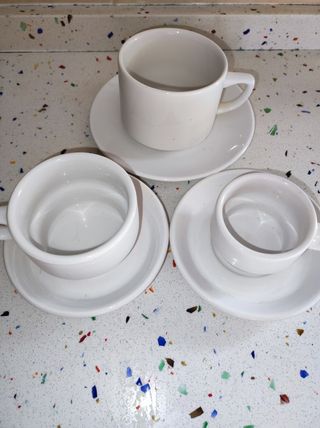 9 tazas cafe,consome.retro,colección,vintage