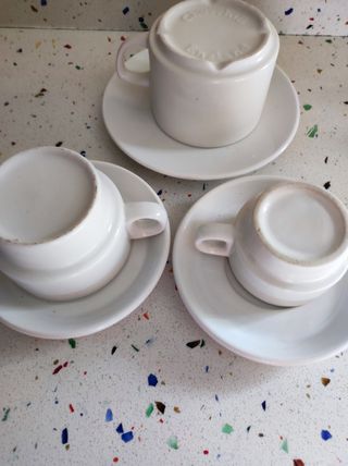 9 tazas cafe,consome.retro,colección,vintage