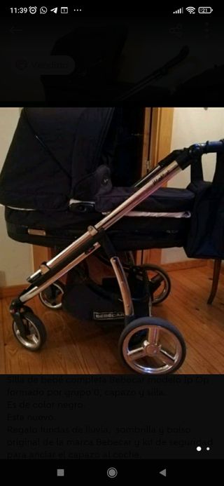 Silla completa Bebecar IPOP ..sombrilla, plástico