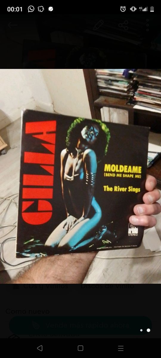 2 Vinilos singles de  Gilla, 6€/u