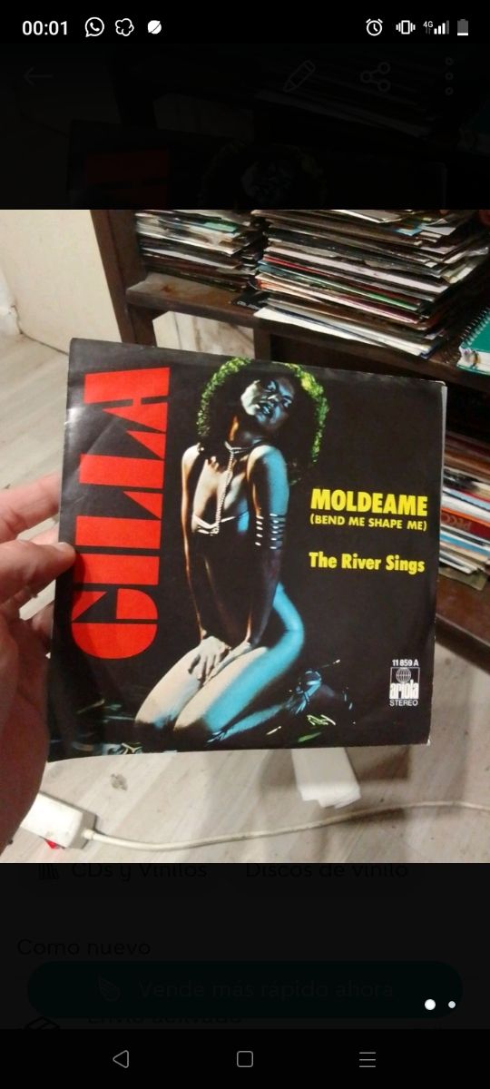 2 Vinilos singles de  Gilla, 6€/u