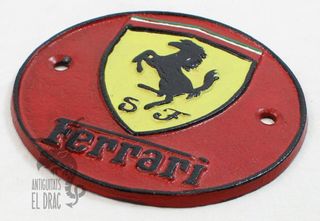 Chapa de publicidad Ferrari