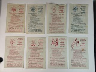 18 folletos Cruzada Eucarística 1960-63