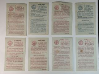 18 folletos Cruzada Eucarística 1960-63
