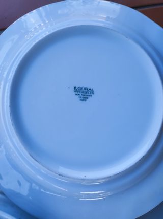 juego de 59 platos planos porcelana.hosteleria,ret