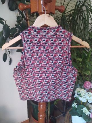 Crop top punto Zara tS