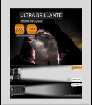 Linterna frontal V3000