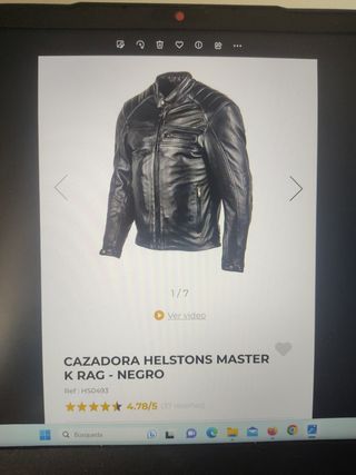 Chaqueta de moto de cuero, Helstons Master K Rag