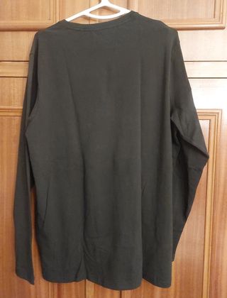 camiseta negra manga larga Organic Cotton