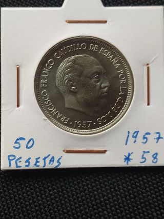 2 monedas Pesetas de Francisco Franco