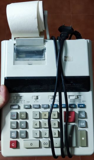 Calculadora Casio Vintage con impresión