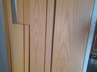 puerta de haya maciza iterior con marquteria