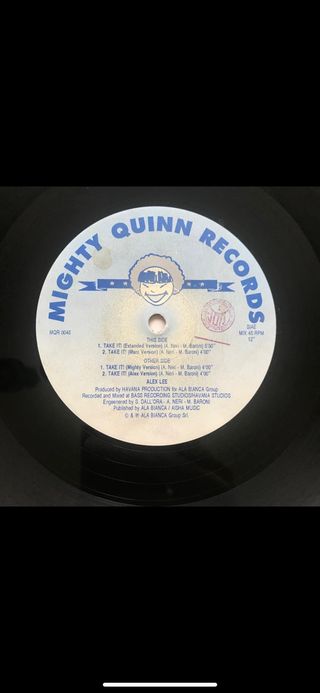 VINILO ALEX LEE 1991 EDICION ITALIANA!!