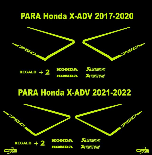 Pegatinas para cachas honda xadv 750