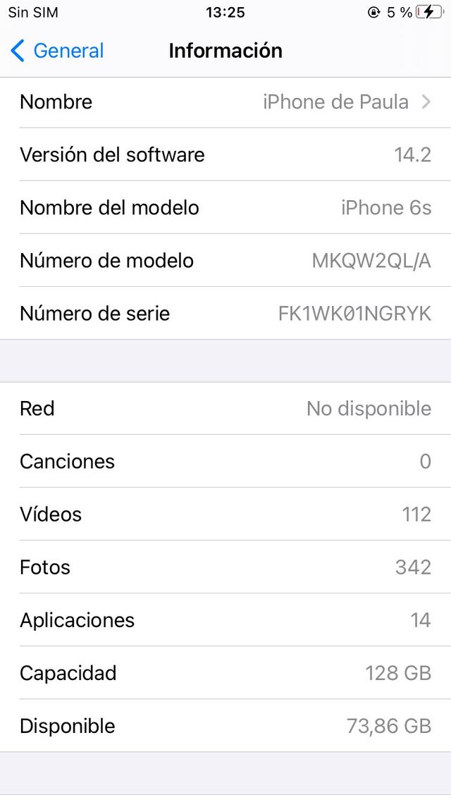 iPhone 6s rosa 128gb