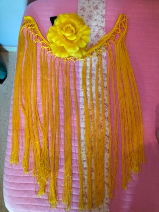 Traje Flamenca Morado Perforado