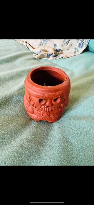 Portacandele con candela babbo natale nuovo