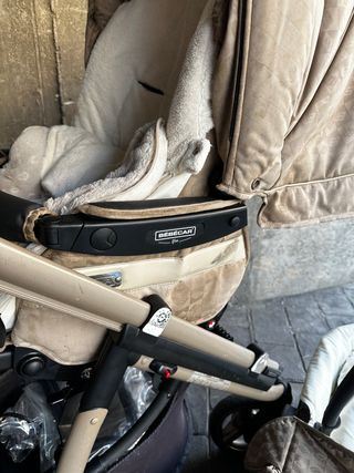Silla BEBÉCAR beige con capazo 