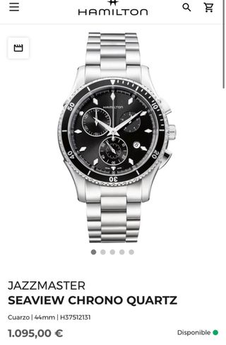 Reloj Hamilton cronógrafo