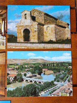 PALENCIA. Lote 8 postales antiguas, nuevas.