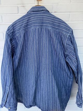 VINTAGE camisa rayas algodón grueso LEVIS talla L