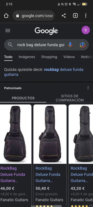 Funda guitarra española