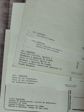 ZARAGOZA. Lote 11 postales antiguas, nuevas.