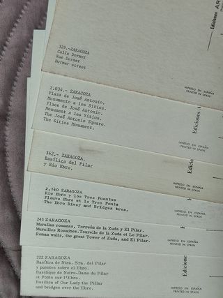 ZARAGOZA. Lote 11 postales antiguas, nuevas.