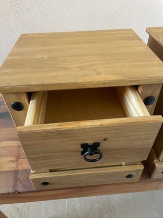 Nuevo 2x Mesitas Noche Pino Mexicano