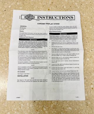 Caballete Central Harley Davidson