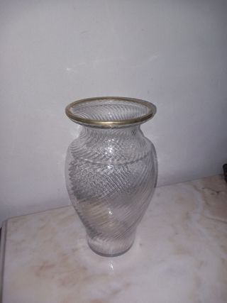 jarrón de cristal