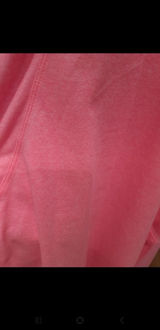 camiseta rosa deporte ribete negro tirantes M nuev