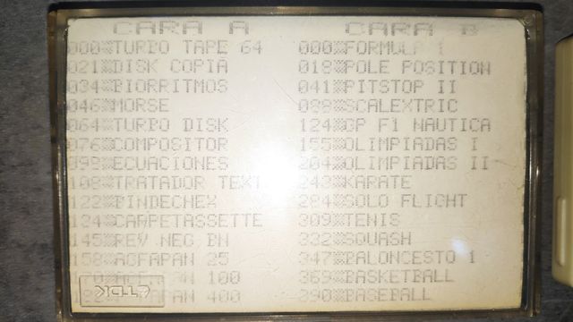 Juegos Commodore 64 Pack 10 cintas cassette