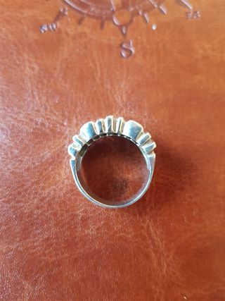 Antiguo Anillo unico plata ,macizo 