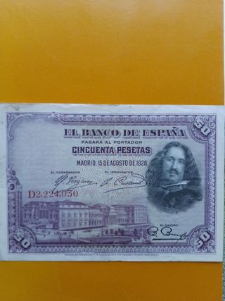 Billete 50 ptas 1928