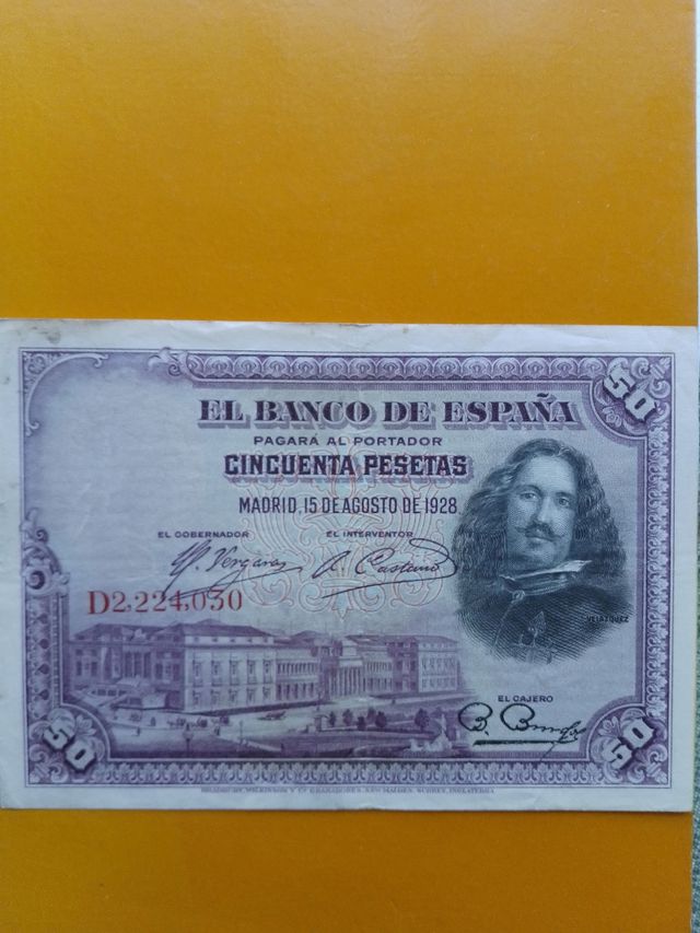 Banconota 50 ptas 1928