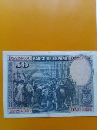 Billete 50 ptas 1928