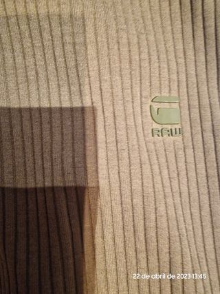 G-STAR RAW - BODY ESCOTE Y MANGA LARGA. TALLA S.