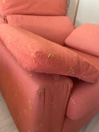 Pareja de sillones rojos