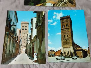 TERUEL. Lote 3 postales antiguas, nuevas.