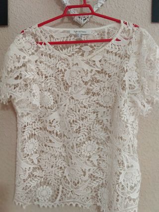 Blusa de encaje Pedro del Hierro