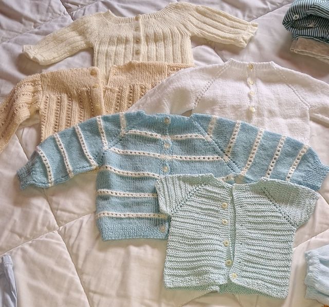 chaqueta de punto bebe 