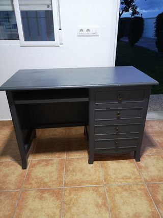 Escritorio de madera maciza con silla de regalo