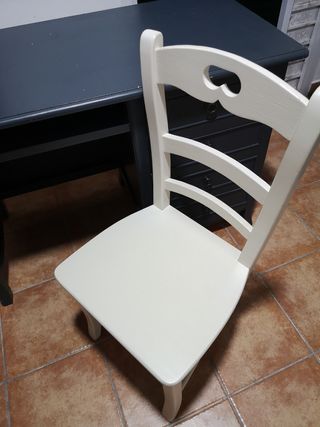 Escritorio de madera maciza con silla de regalo