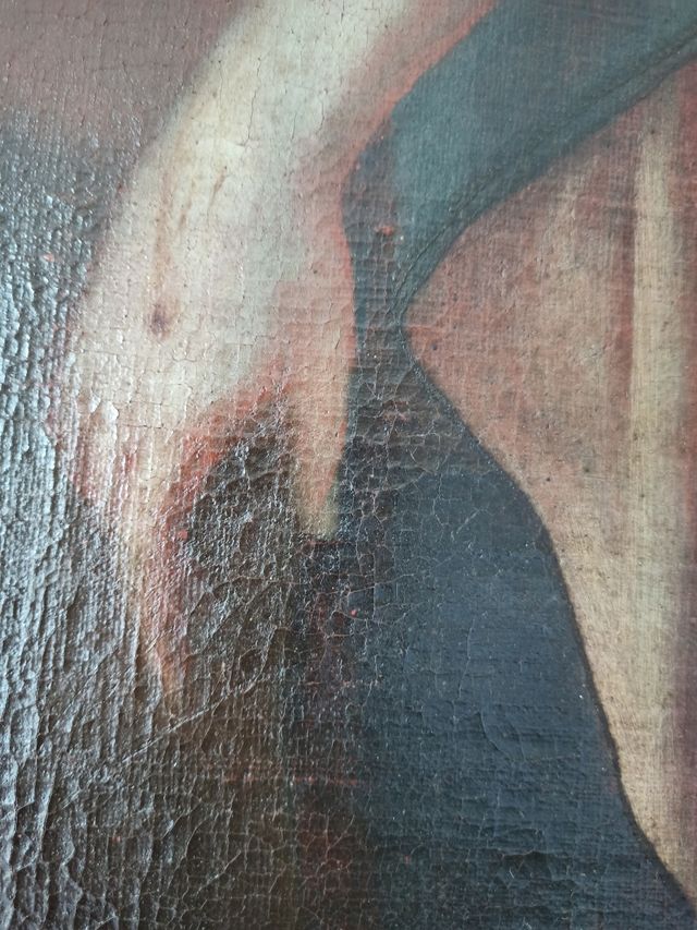 PINTURA CUADRO AL OLEO  ANTIGÜO PIEDAD  S.XVIII