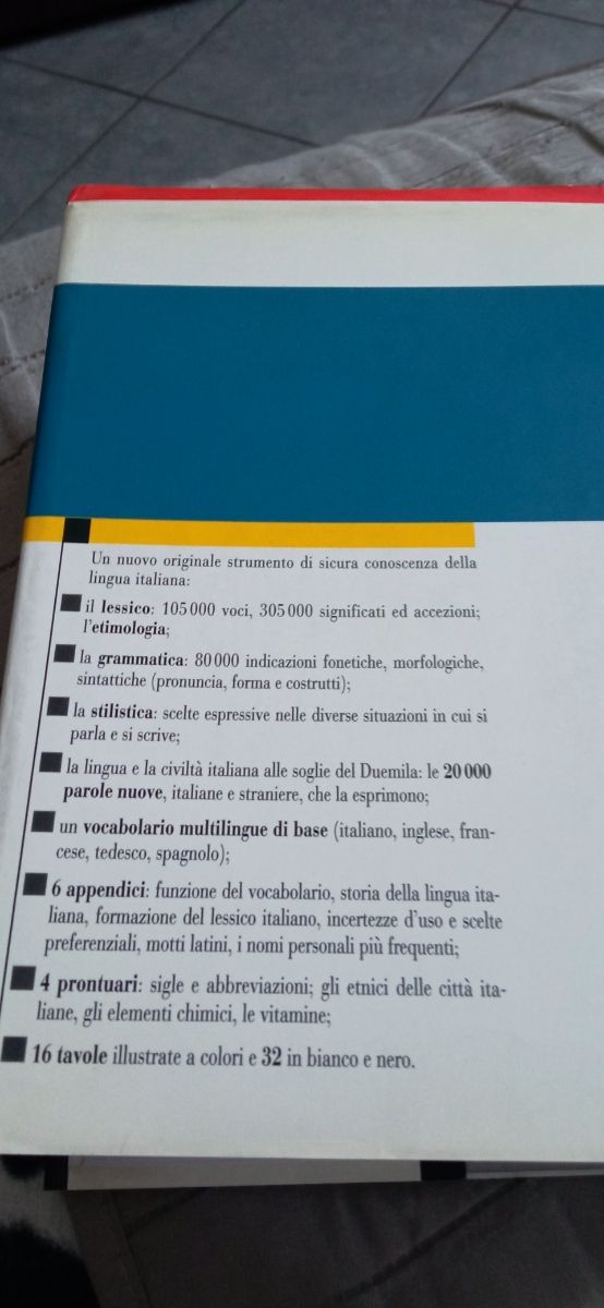 vocabolario lingua italiana